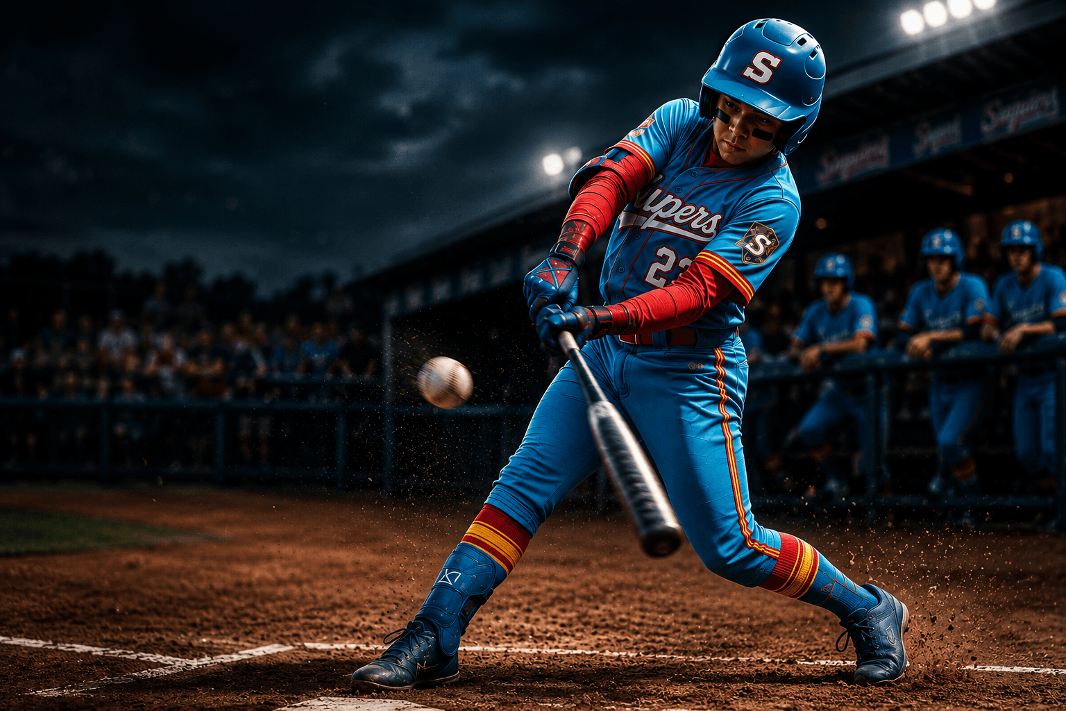 Supers Baseball Club — Team in Action